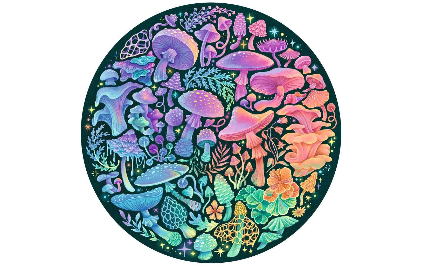 Puzzle MushroomsPuzzeln im kreisrunden Format