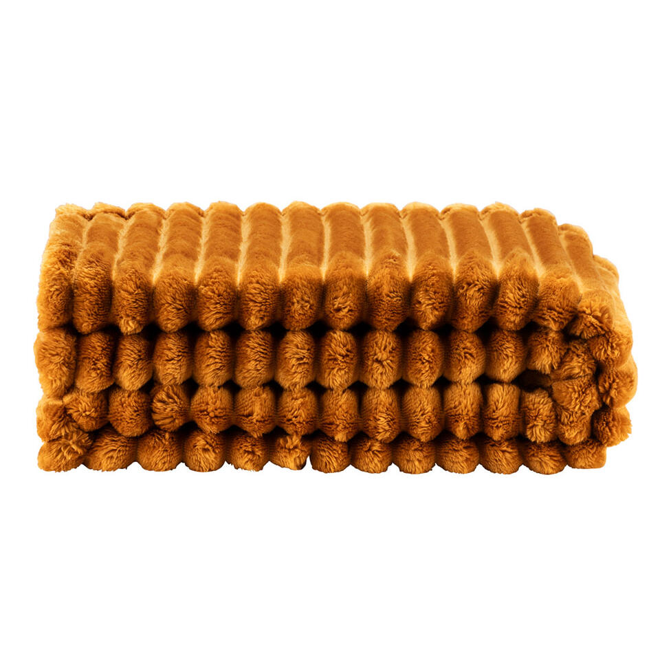 Plaid Zaira - caramel - 130x170 cm