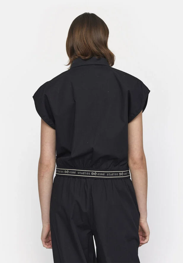 esmé studios ESCalla Cropped Shirt Black