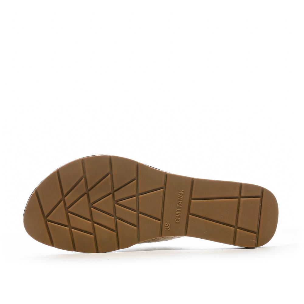 Chattawak Claquettes Croisées Rose Gold Femme Chattawak Brana