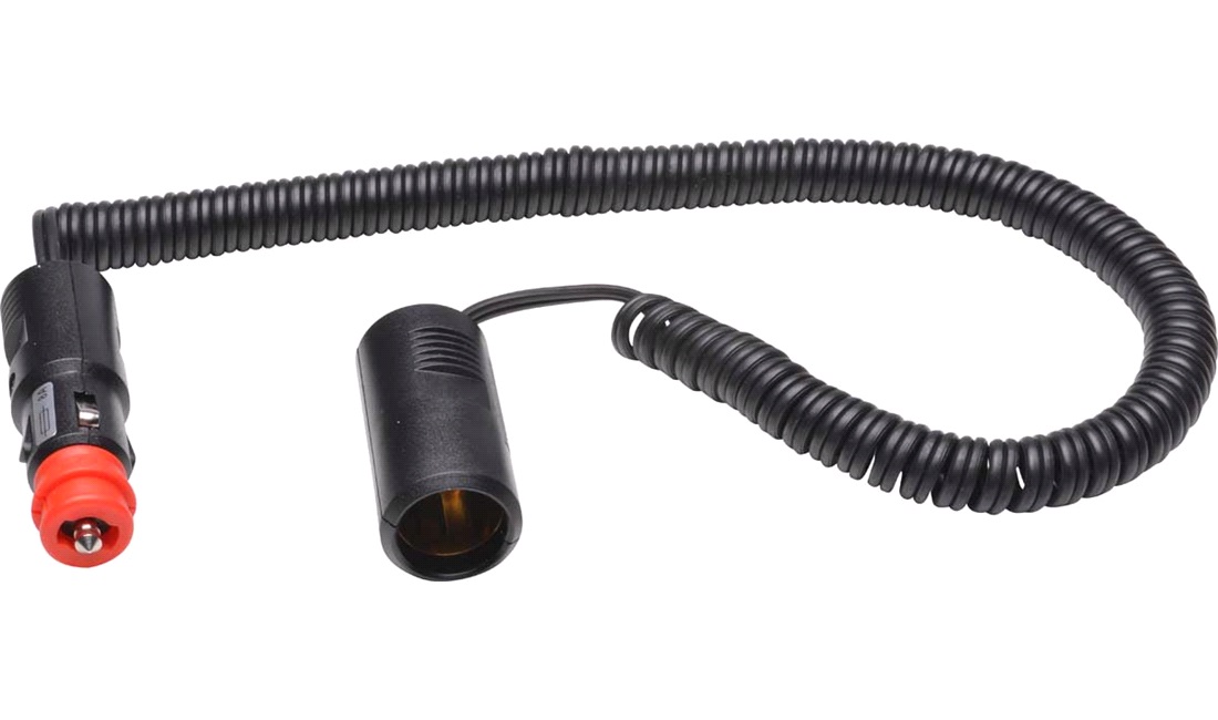 Forlængerkabel spiral lighter 8A 12/24V