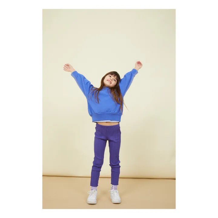 SMALLABLE BASICS Pantalon Fille Leggings en Rib  | Bleu indigo