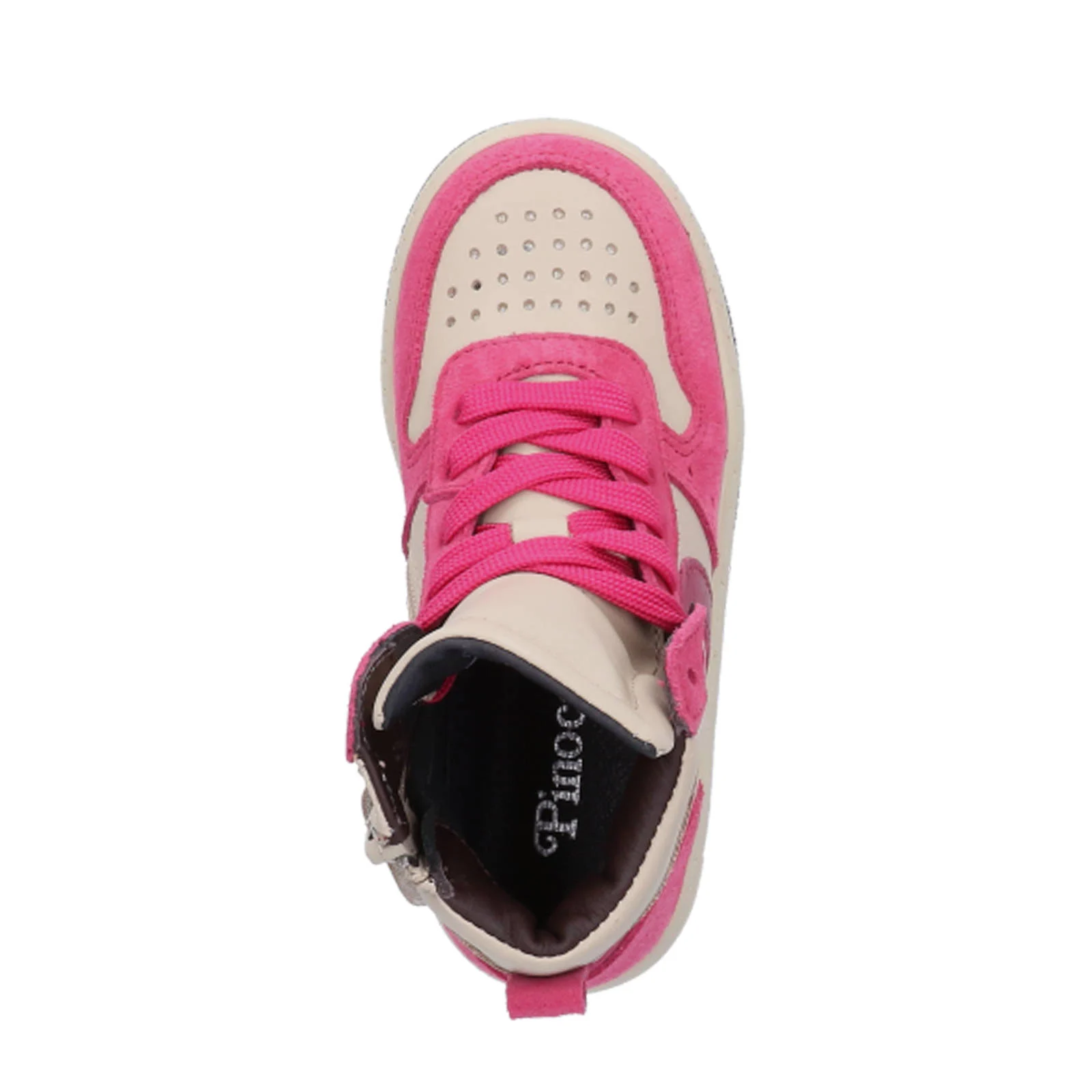 Pinocchio leren sneakers fuchsia