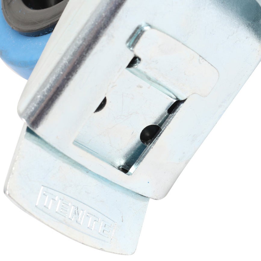 TENTE 3477 UFR 100 P62 blauw zwenkwiel met rem 100 mm