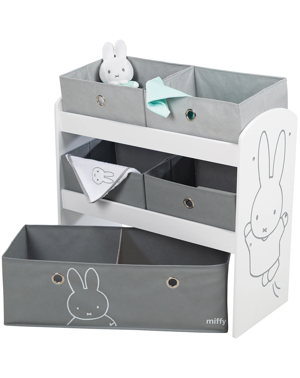 Spielregal MIFFY mit Stoffboxen
