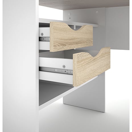 Function skrivebord - Hvid