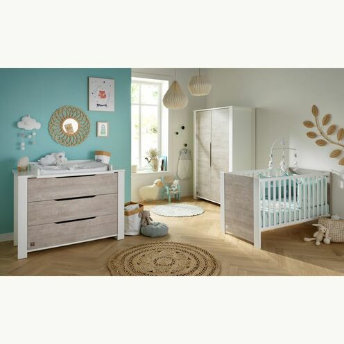 Commode 3 tiroirs LOFT Bois - SAUTHON