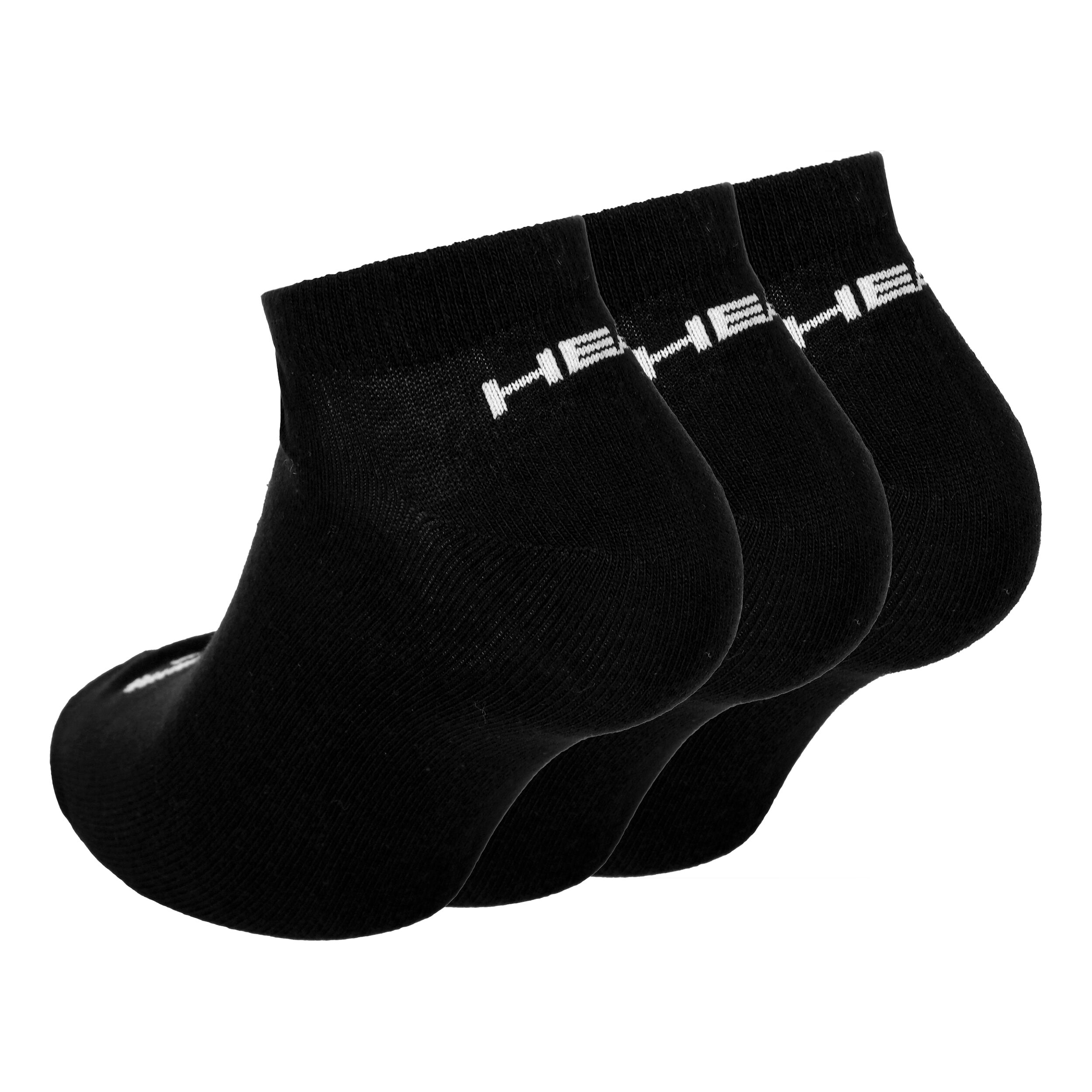 HEAD Sneaker Chaussettes De Tennis Pack De 3 - Noir