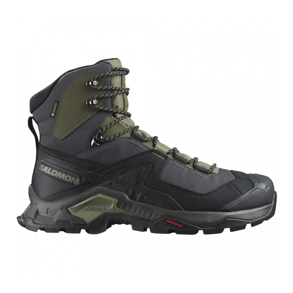 Salomon QUEST ELEMENT GTX - Chaussures randonné Homme black/deep lichen green/olive night