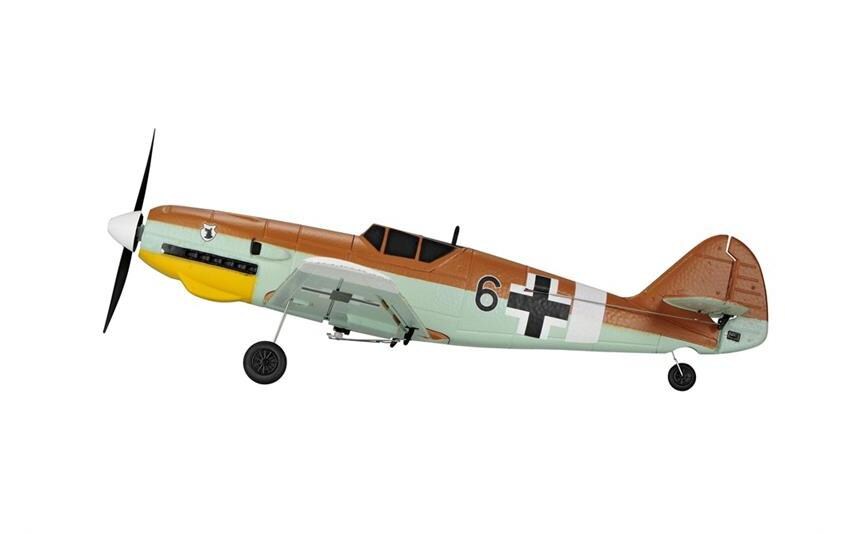 Warbird Mini BF-109 450 mm, Braun, RTF<br>Kleines 4-Kanal RC-Flugzeug mit Gyro
