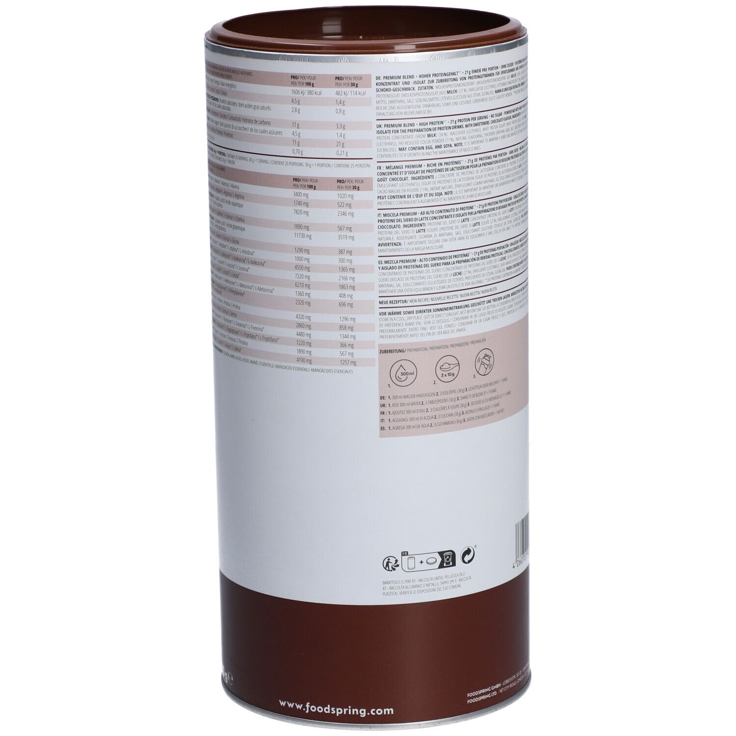 foodspring® WHEY PROTEIN Schokolade