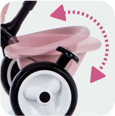 Smoby Trehjulssykkel Baby Driver Plus, Pink