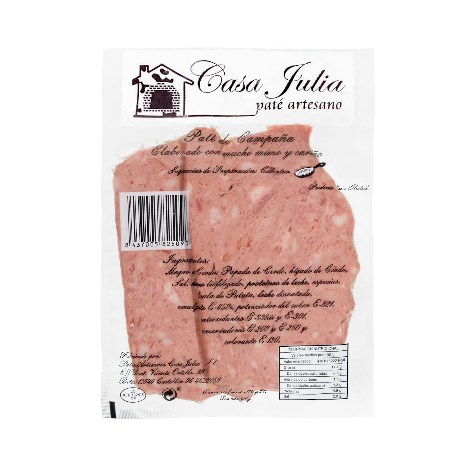 Pâté de porc de la campagne Casa Julia
