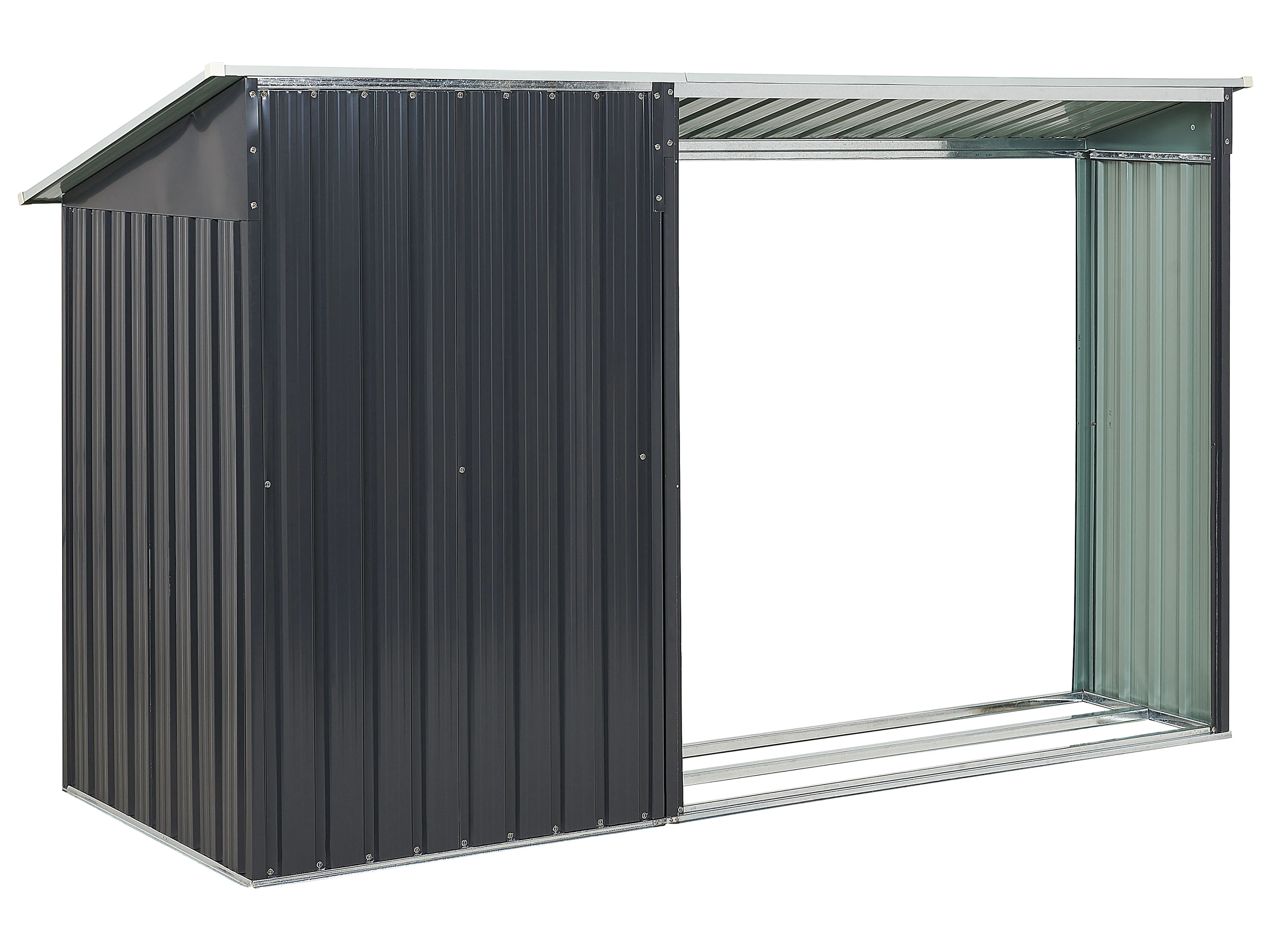 Gereedschapsschuur AOSTA 270 cm 105 cm Zwart