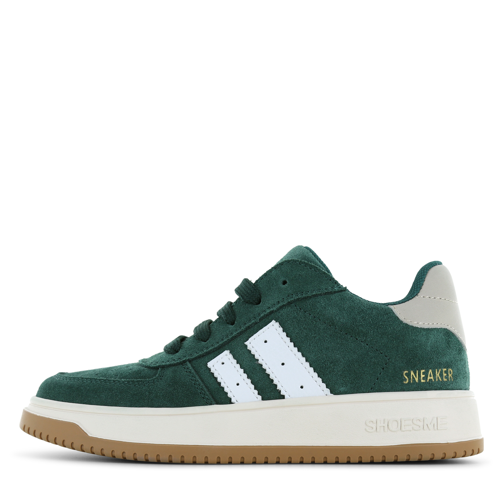 Shoesme groene sneaker met ritssluiting Microfiber leer, Suède | Sale