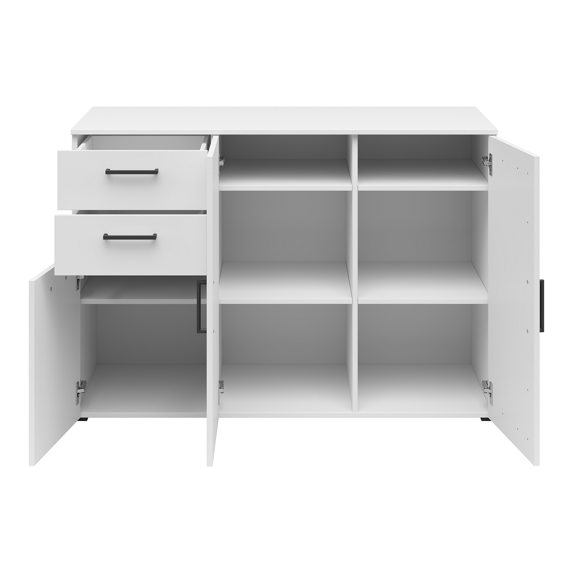 Sideboard - weiß - 120 cm breit - XL-Tiefe