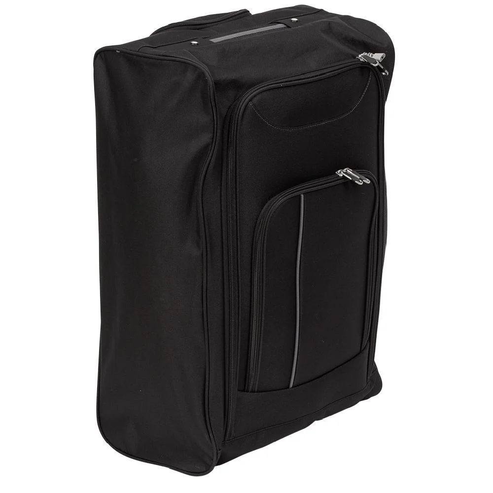 Valise souple moyenne 54L polyester noir L.60xl.40xH.22,5cm