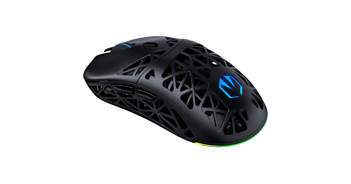 ENDORFYLIV Plus Wireless gaming muis  (Zwart, Oplaadstation inbegrepen)