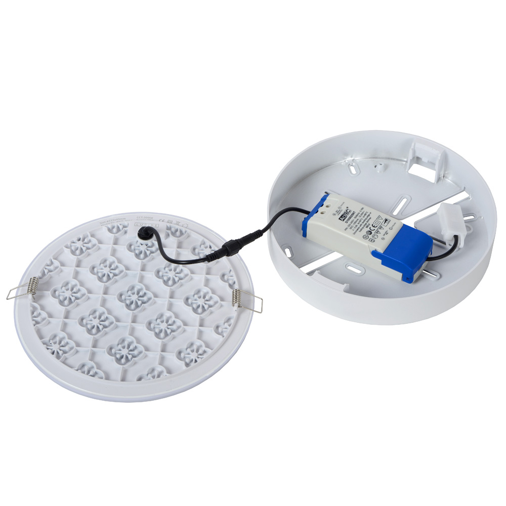 Lucide Ceres ronde plafondlamp 21.5cm 30W wit