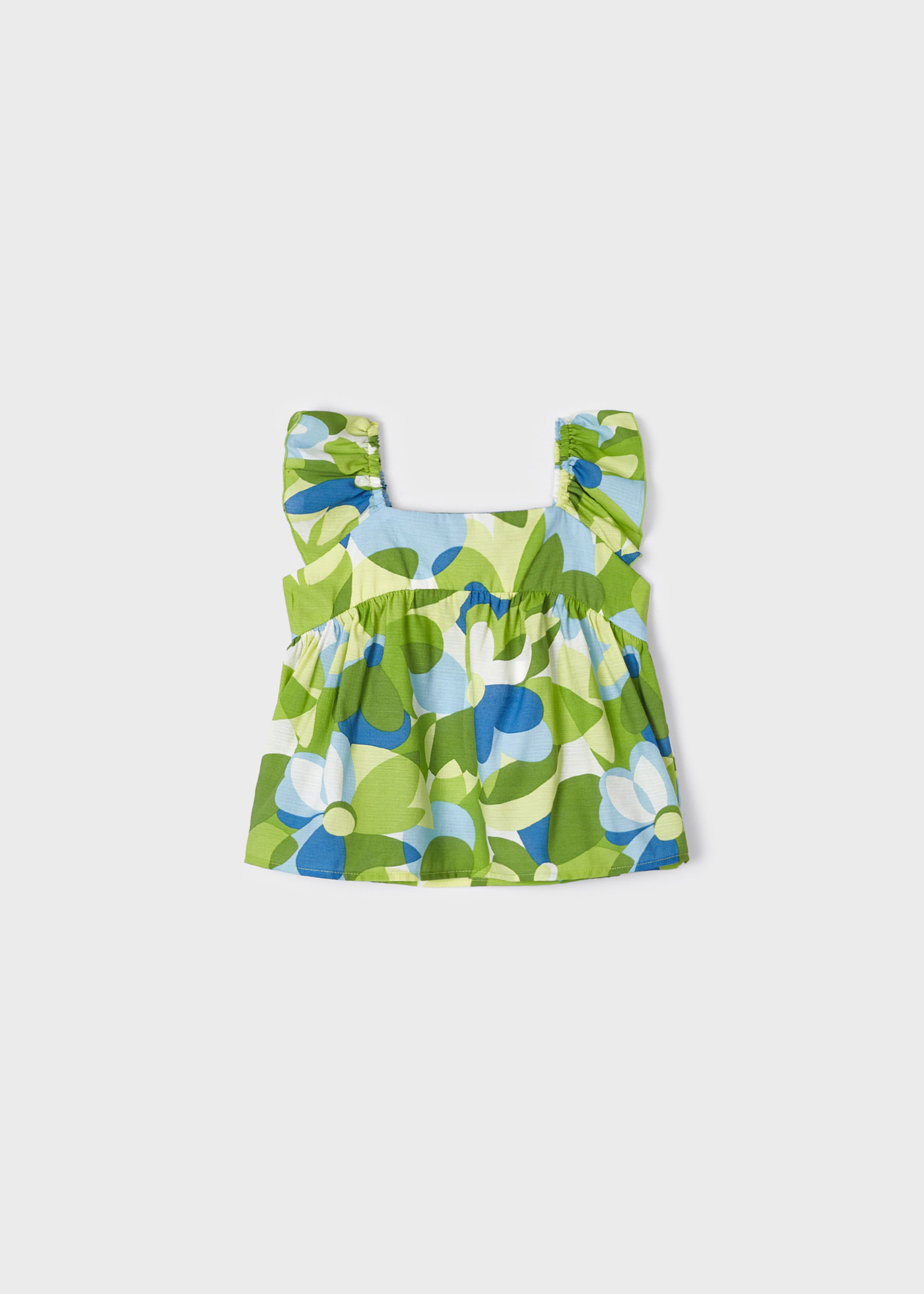 Blusa estampada sem mangas para meninas