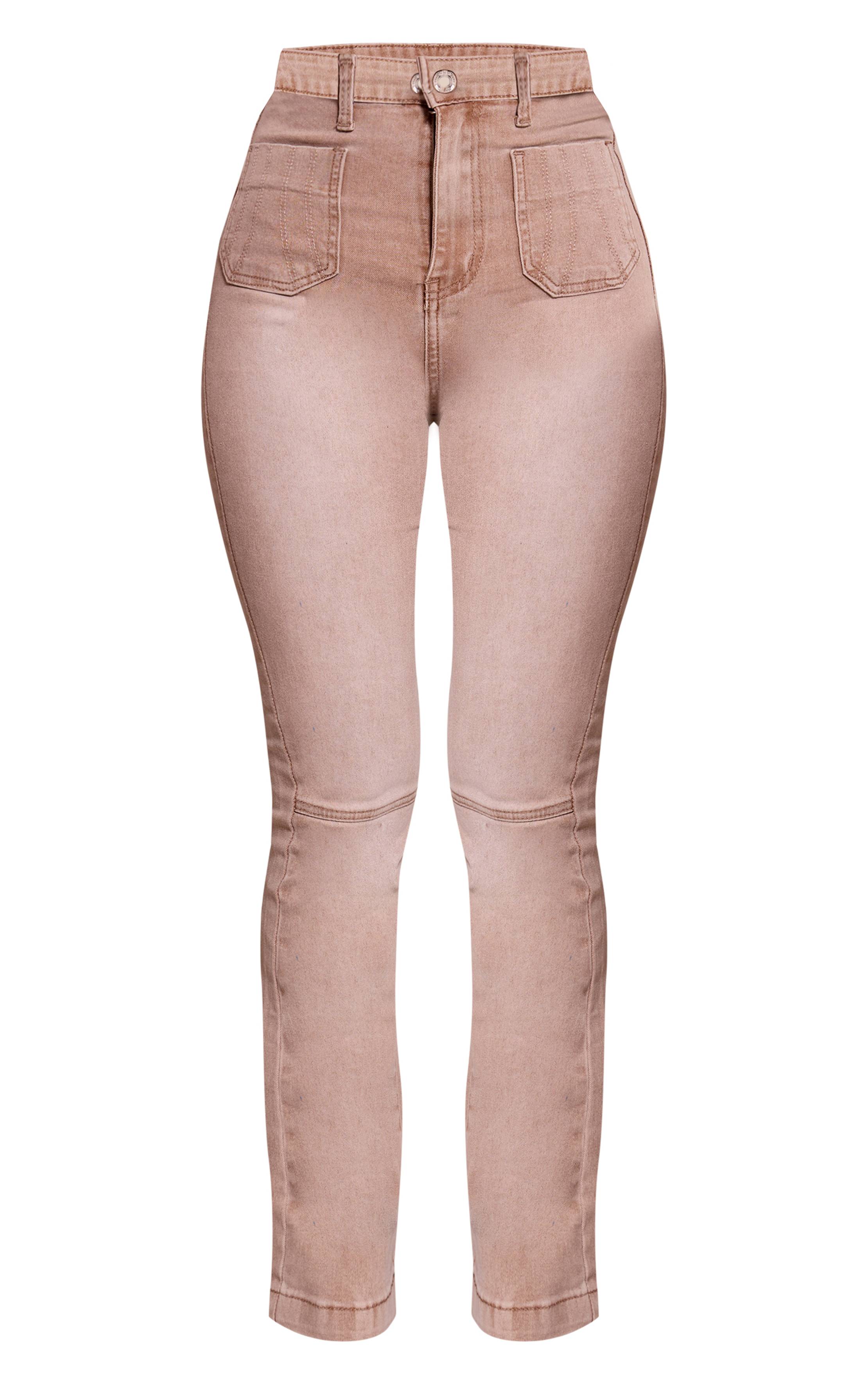 Champignon Jean Évasé Ajusté En Denim Petite