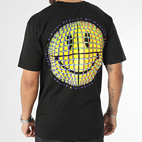 Tee Shirt Poche Smiley Afterhours Pocket Noir