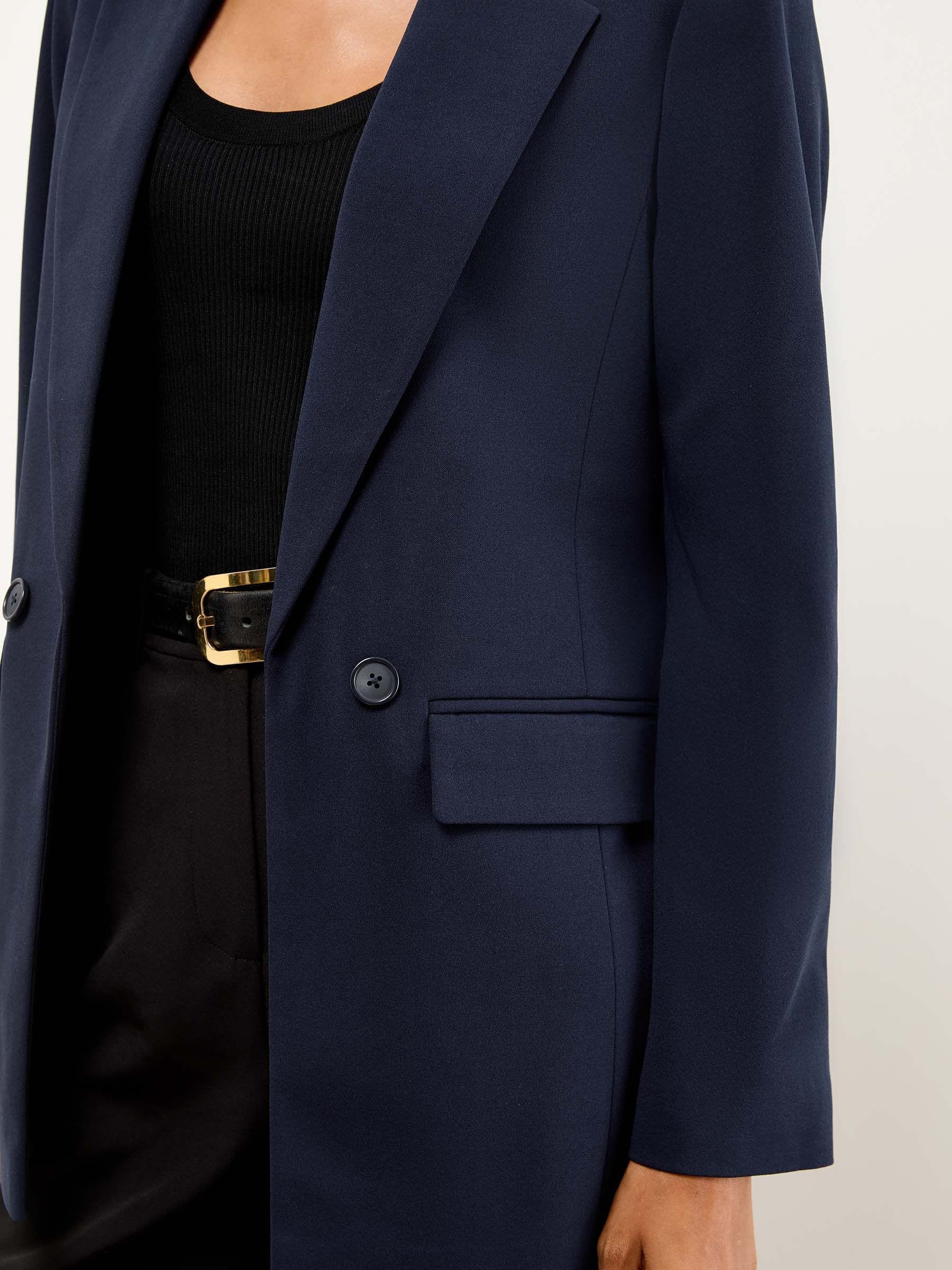 Donkerblauw - Lipsy - Relaxte lange maatsnitblazer