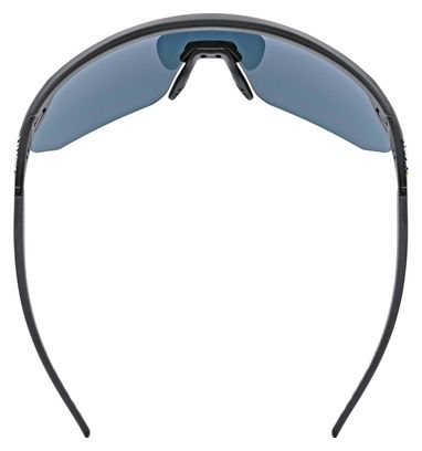 Lunettes Uvex Pace One Noir/Verres Miroir Bleu