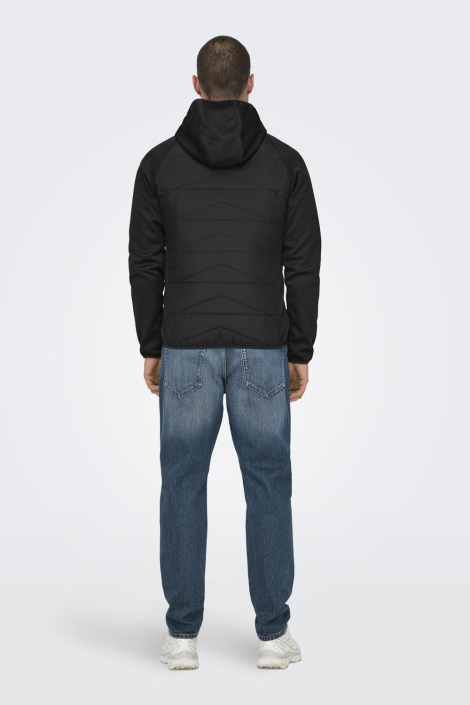 Only & Sons zwarte heren jas