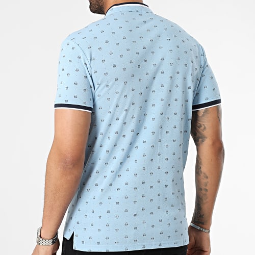 Polo Manches Courtes Bleu Clair