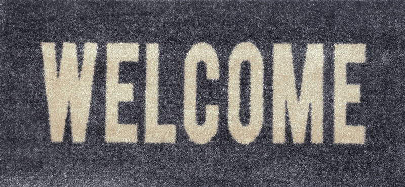 Kleen-Tex Fußmatte Welcome graphite
