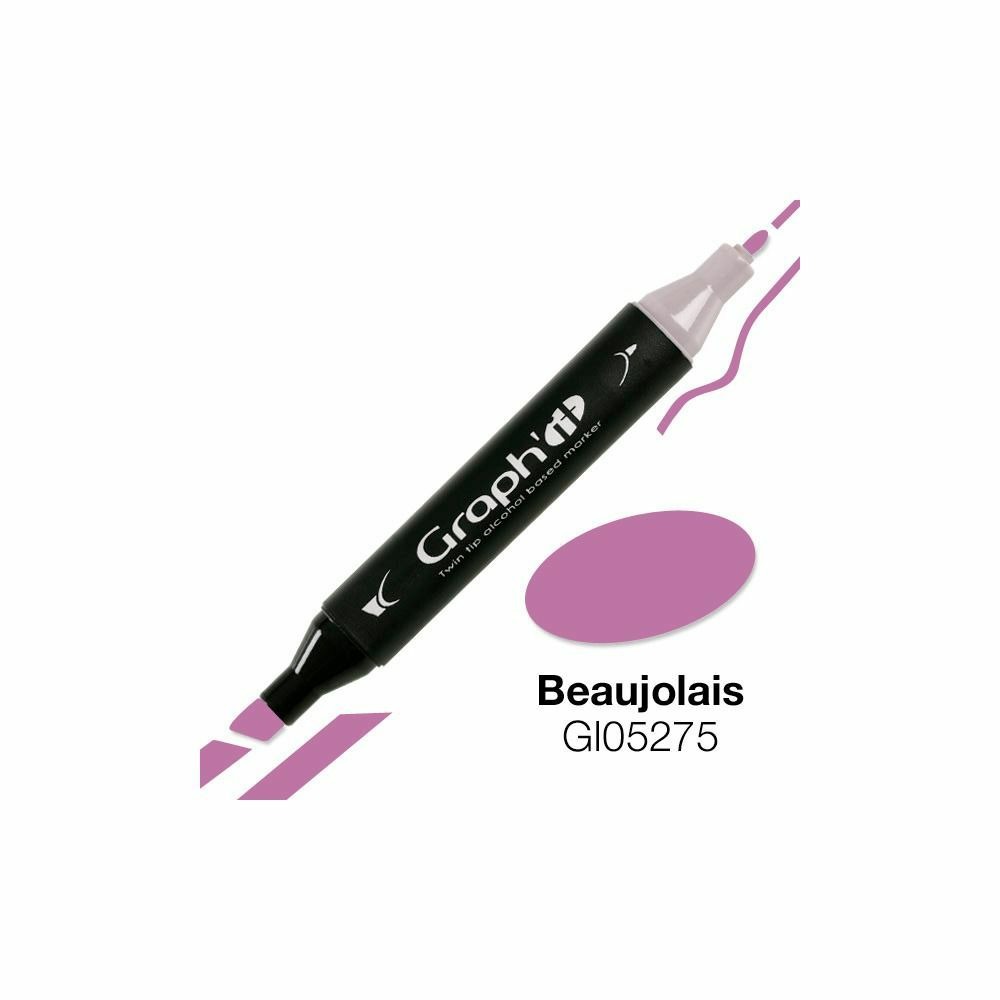 Marqueur graph'it à double pointe - beaujolais