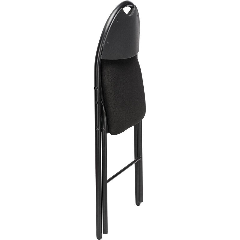 Chaises pliantes SUPER CONFORT - tissu non feu allumette piétement noir