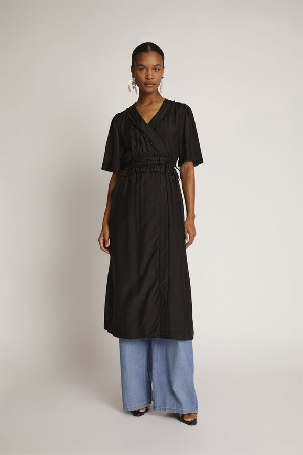 MUNTHE TIFFA Silk Blend Dress Black