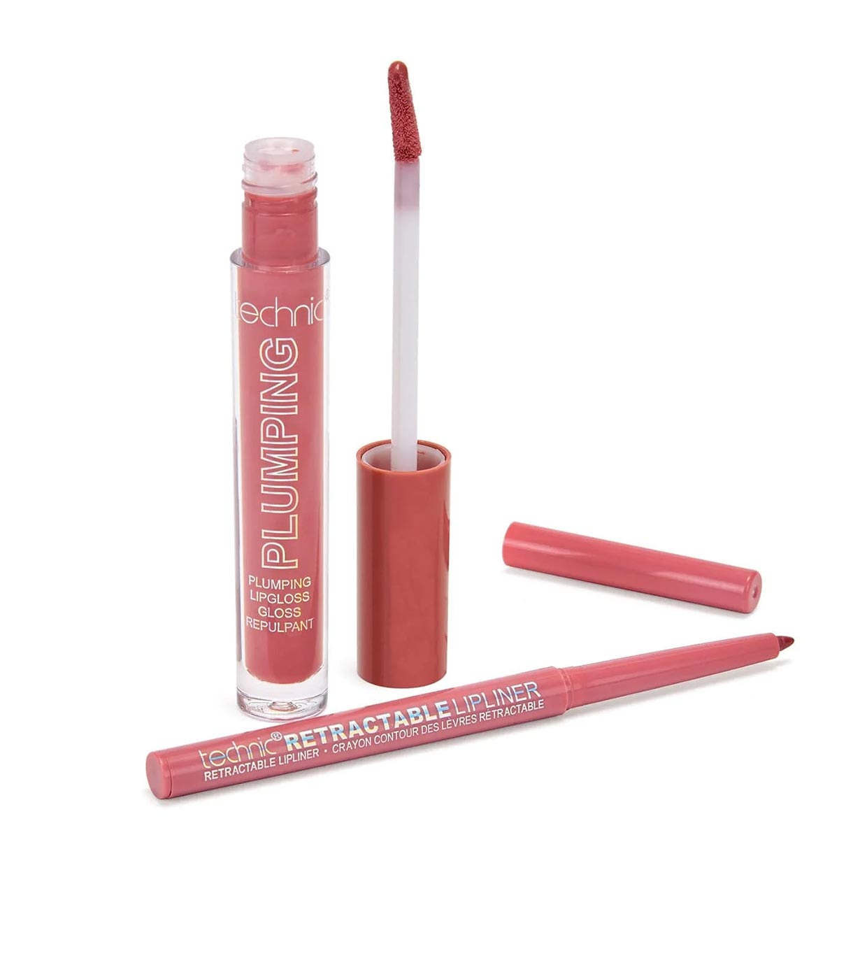 Technic Cosmetics - Delineador de lábios + Duo labial Plump & Pout