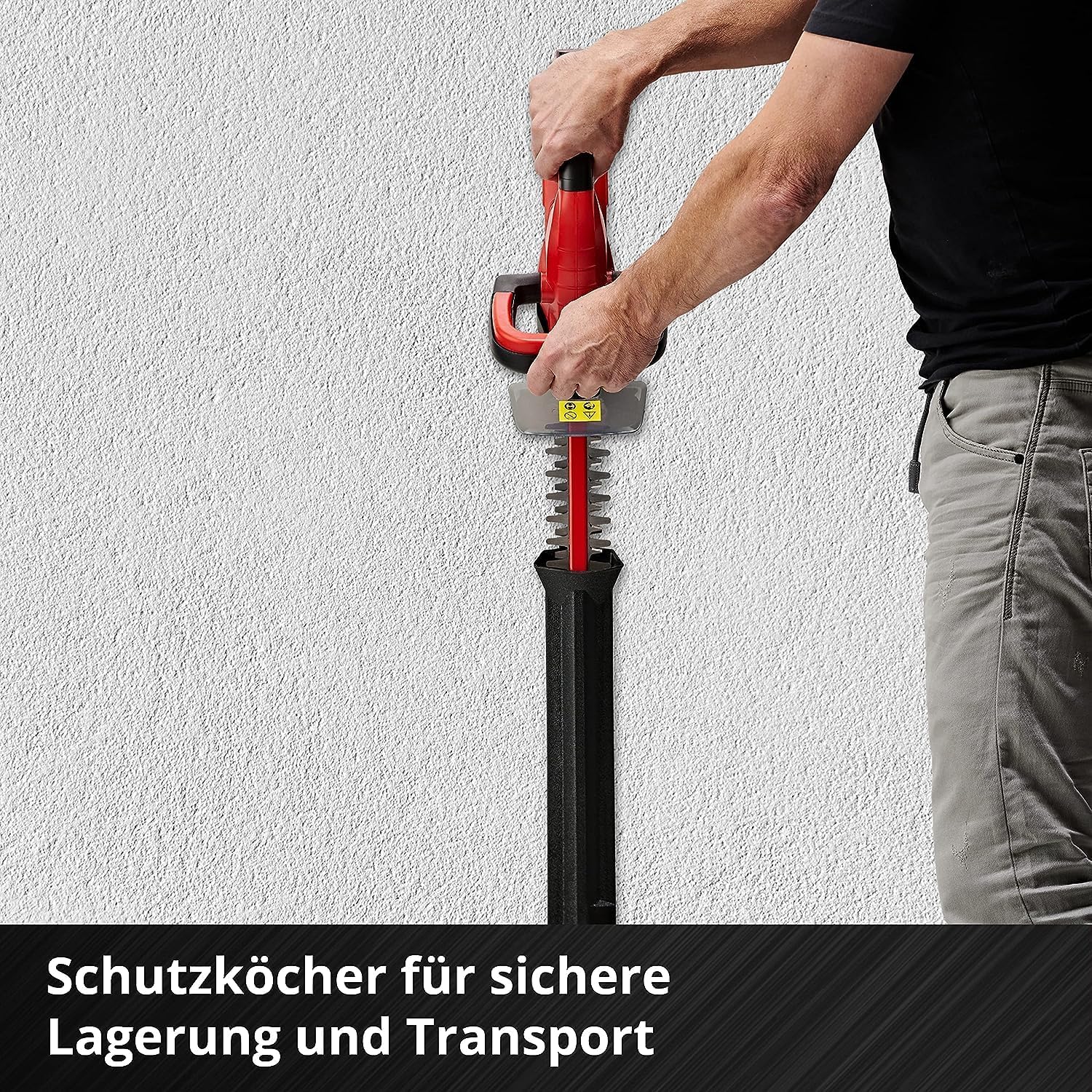 Einhell Akku Heckenschere GC-CH 1846 Li Kit Power X-Change (18 V, 46 cm Schnittlänge, 15 mm Zahnabstand, ergonomischer Griff, inkl. 2,0 Ah Akku und Ladegerät)