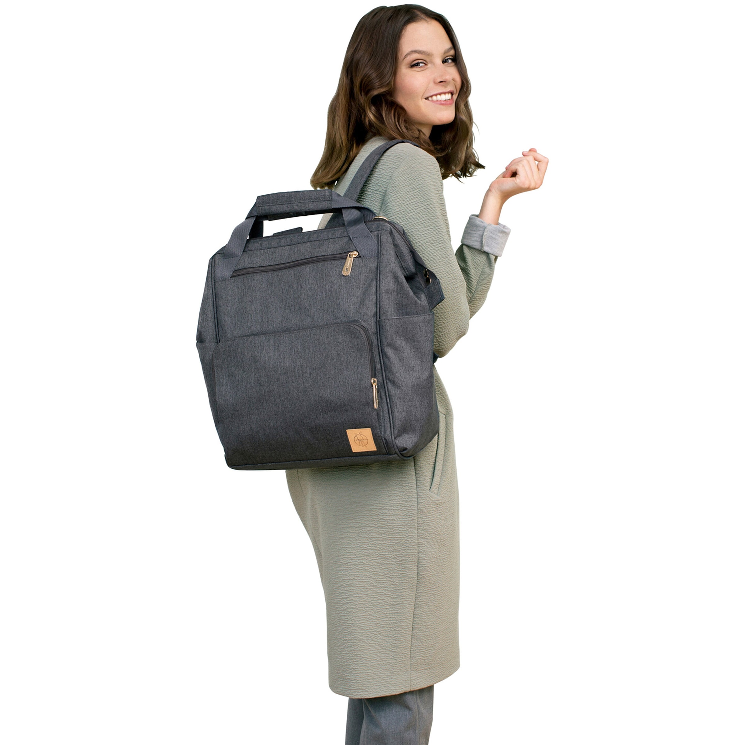 Lässig - GLAM Wickelrucksack Goldie anthrazit
