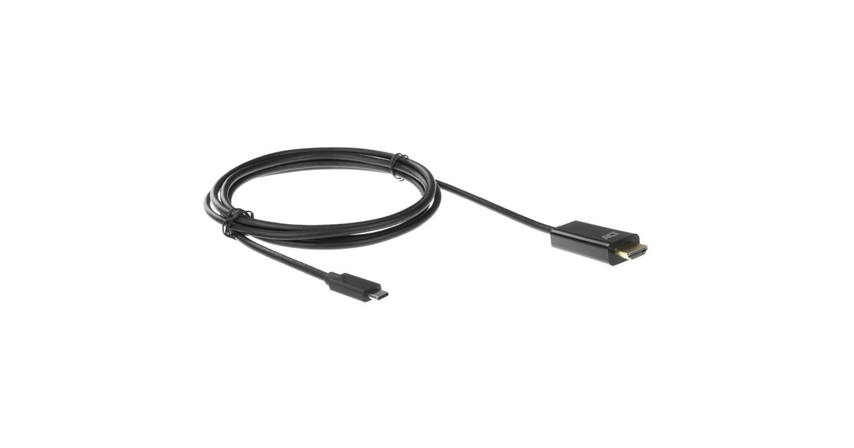 ACT ConnectivityUSB-C naar HDMI kabel, 2,0 meter  (Zwart, 4K)
