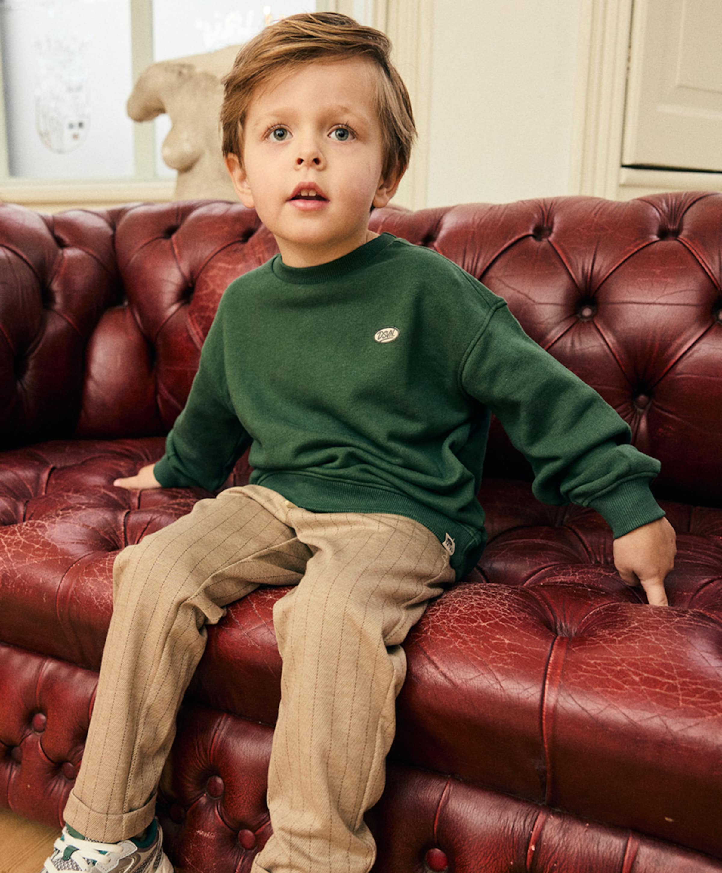 Daily7 Jongens sweater groen