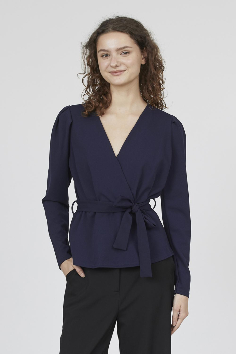 SisterS point blauwe dames blouse