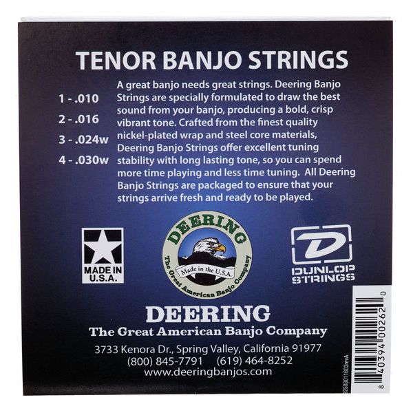 Deering Tenor Banjo Set