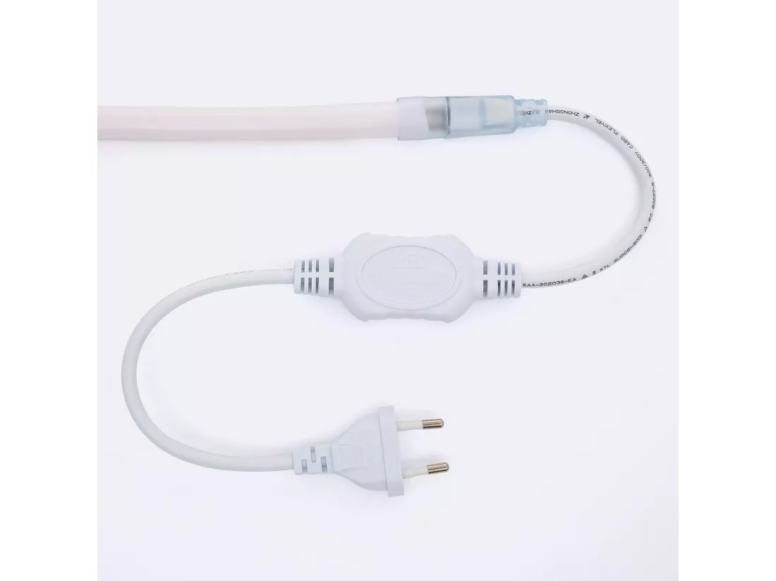Ruban Néon LED Dimmable 220V Circulaire SFLEX17 IP65 sur Mesure Coupe tous les 100 cm Blanc froid 15 m