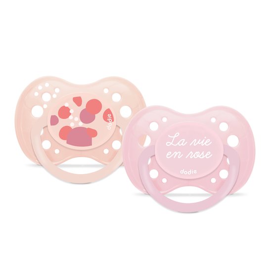 Lot de 2 sucettes Anatomiques   Aléatoire        18 mois +   de               Dodie
