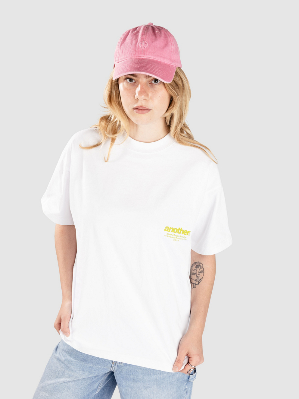 Another Cotton Lab El Paraiso Oversized T-Shirt white