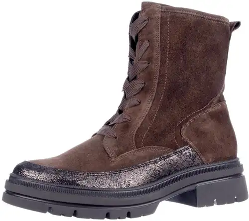 Waldlaufer bruin combi 930806 H - maat 5 veterboot bruin combi - maat 5 Calandschoen