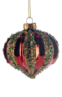 Beau Deco Glass Gitter Stripe Ball