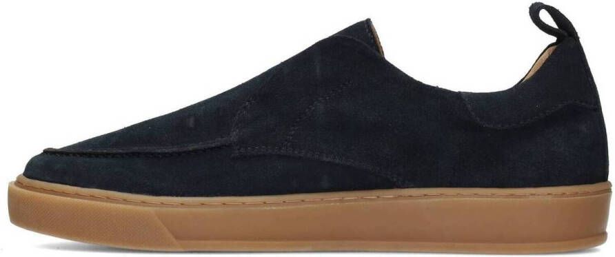 PS Poelman Gregory suède loafers donkerblauw