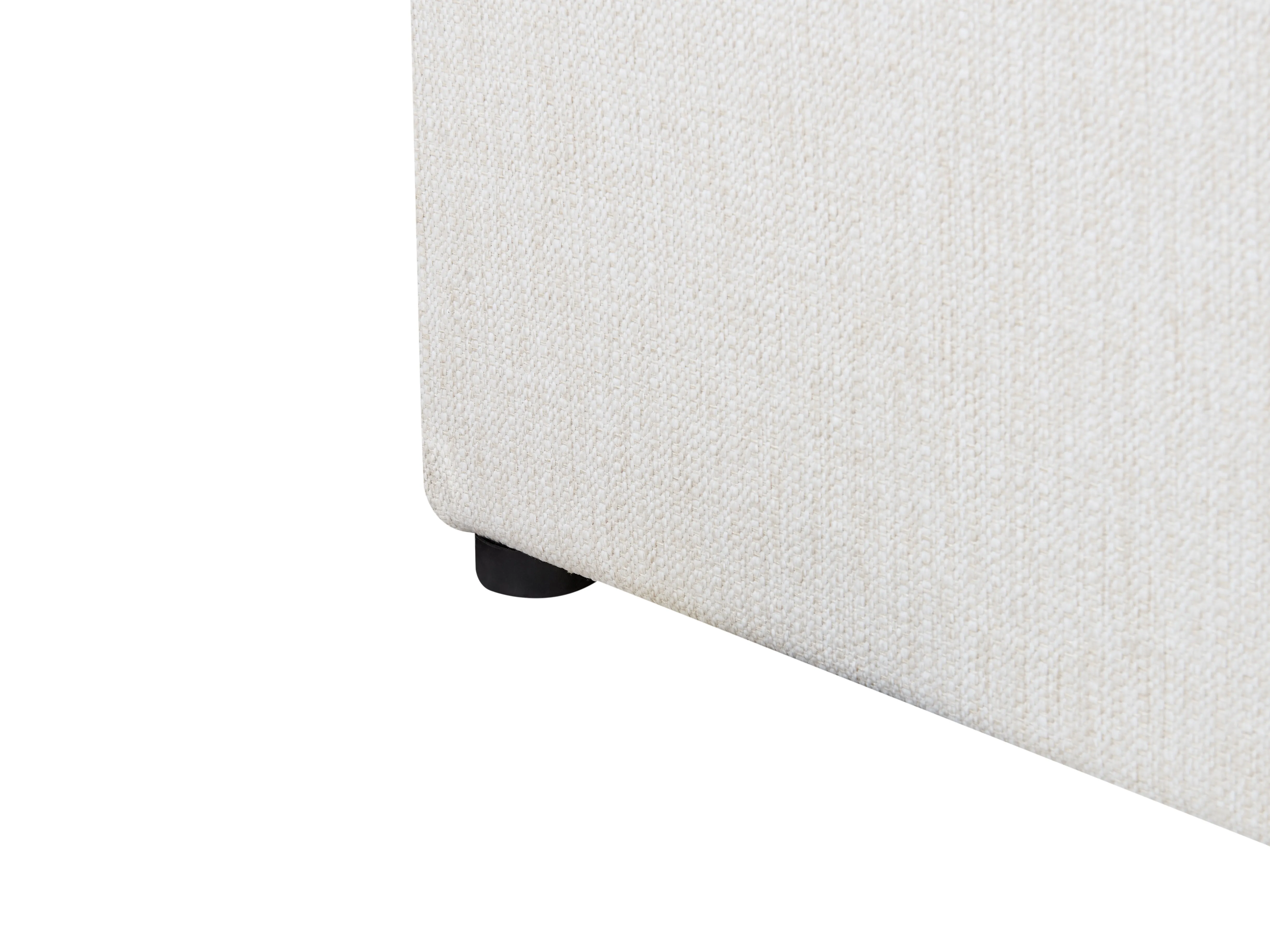 Bed met opbergruimte Stof LAGORD 180 x 200 cm Gebroken wit