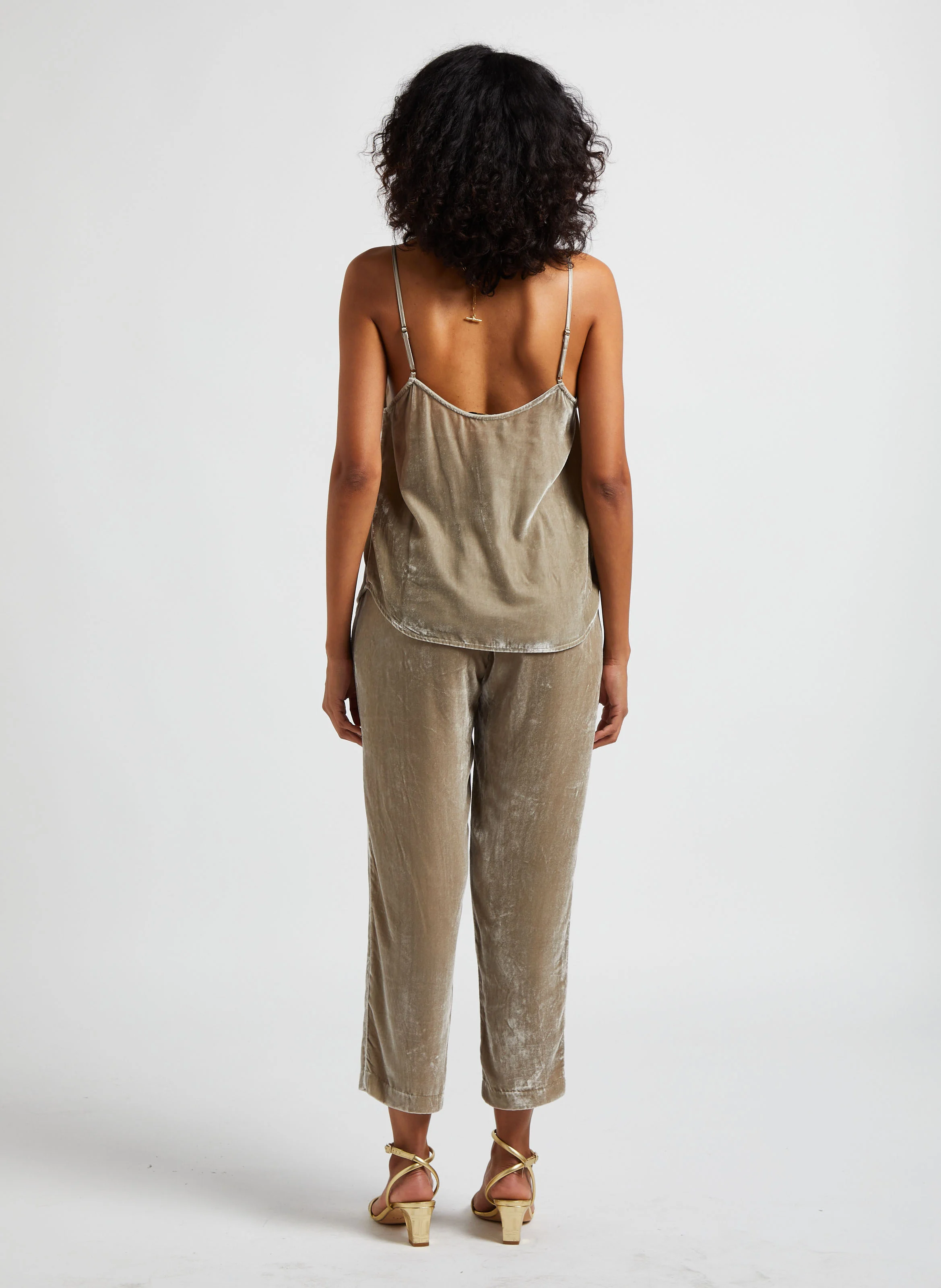TERRO - Pantalon droit en velours | Gris