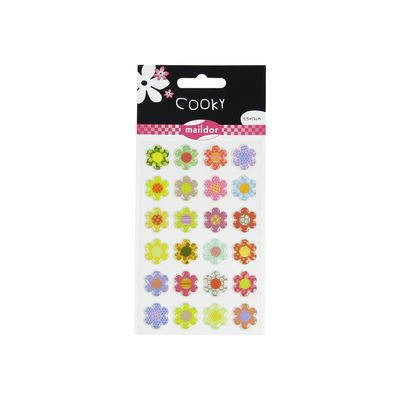 Maildor - 1 feuille gommettes fleurs